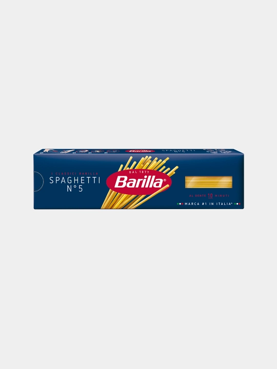 Makaron Barilla Spaghetti n.5, qattiq bug'doy, 450 g