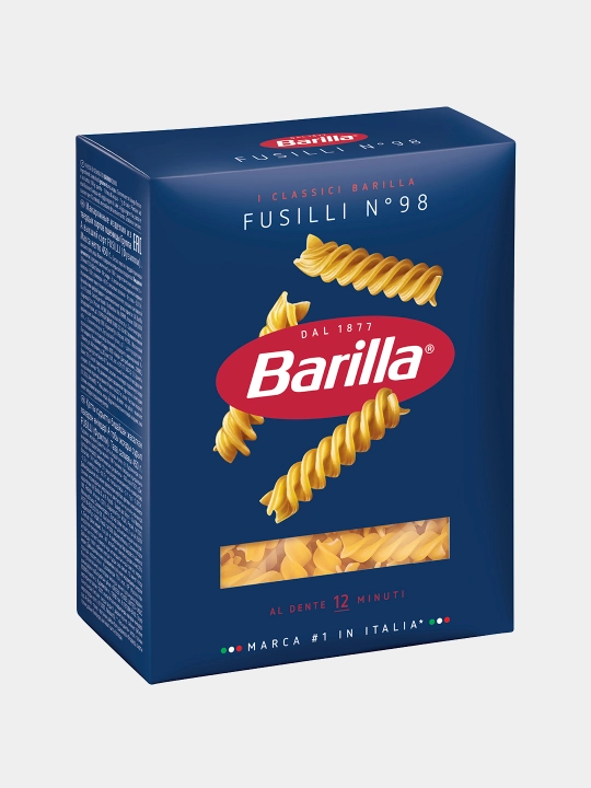 Makaron Barilla Fusilli n.98, qattiq bug'doy navlaridan, 450 g