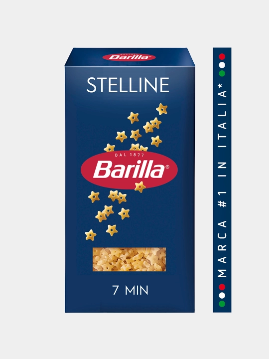 Макаронные изделия Barilla Stelline n.27, из твёрдых сортов пшеницы, 450 г - 