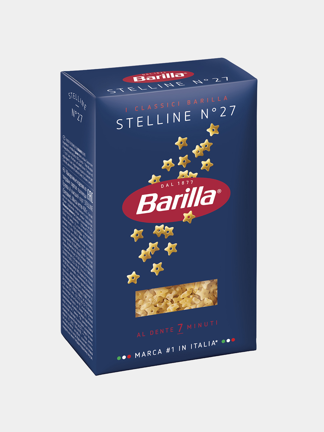 Makaron Barilla Stelline n.27, qattiq bug'doy, 450 g