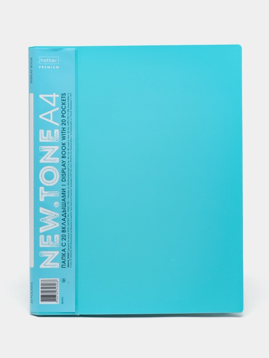 Newtone Pastel Premium plastik papka, A4, 20 bo‘lim, 14 mm, 60 mikron - 