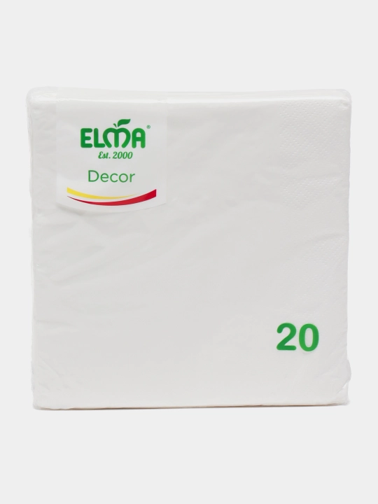Dekorativ qog‘oz salfetkalar Elma Decor, mehmonlar uchun, 33×33 sm, 20/25 dona - 
