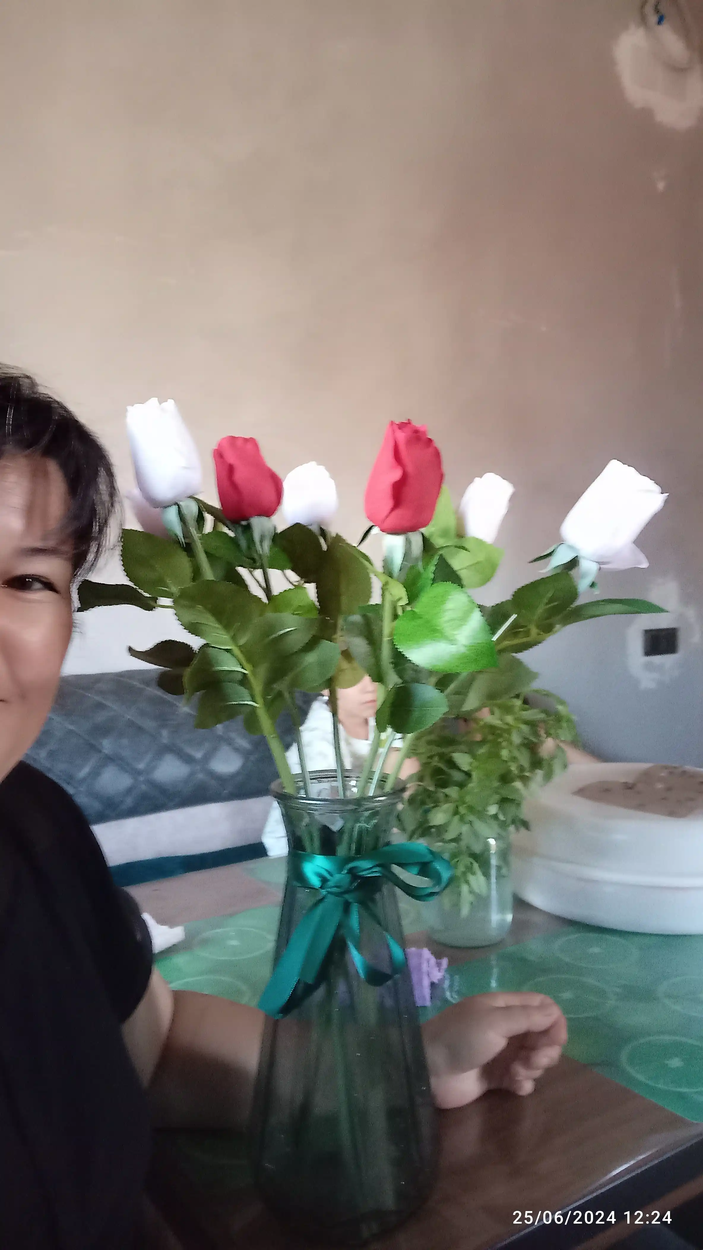 Ваза для цветов, стеклянная, под живые и искусственные цветы