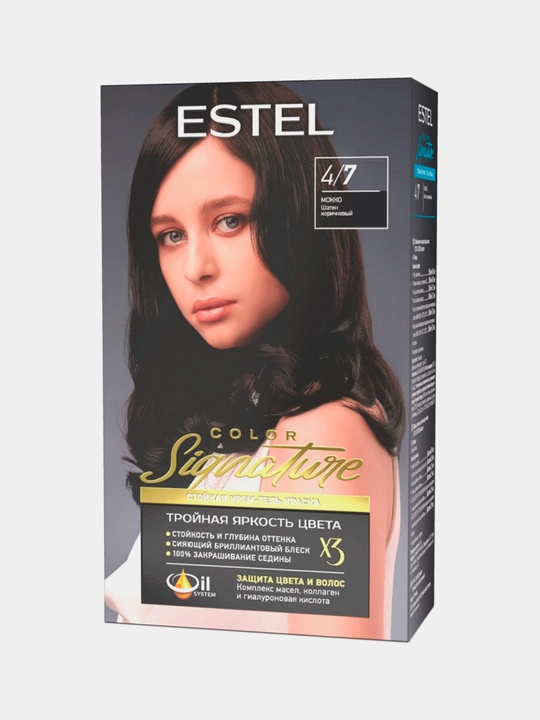 Крем-гель краска для волос Estel Color Signature, тон мокко, 140 мл