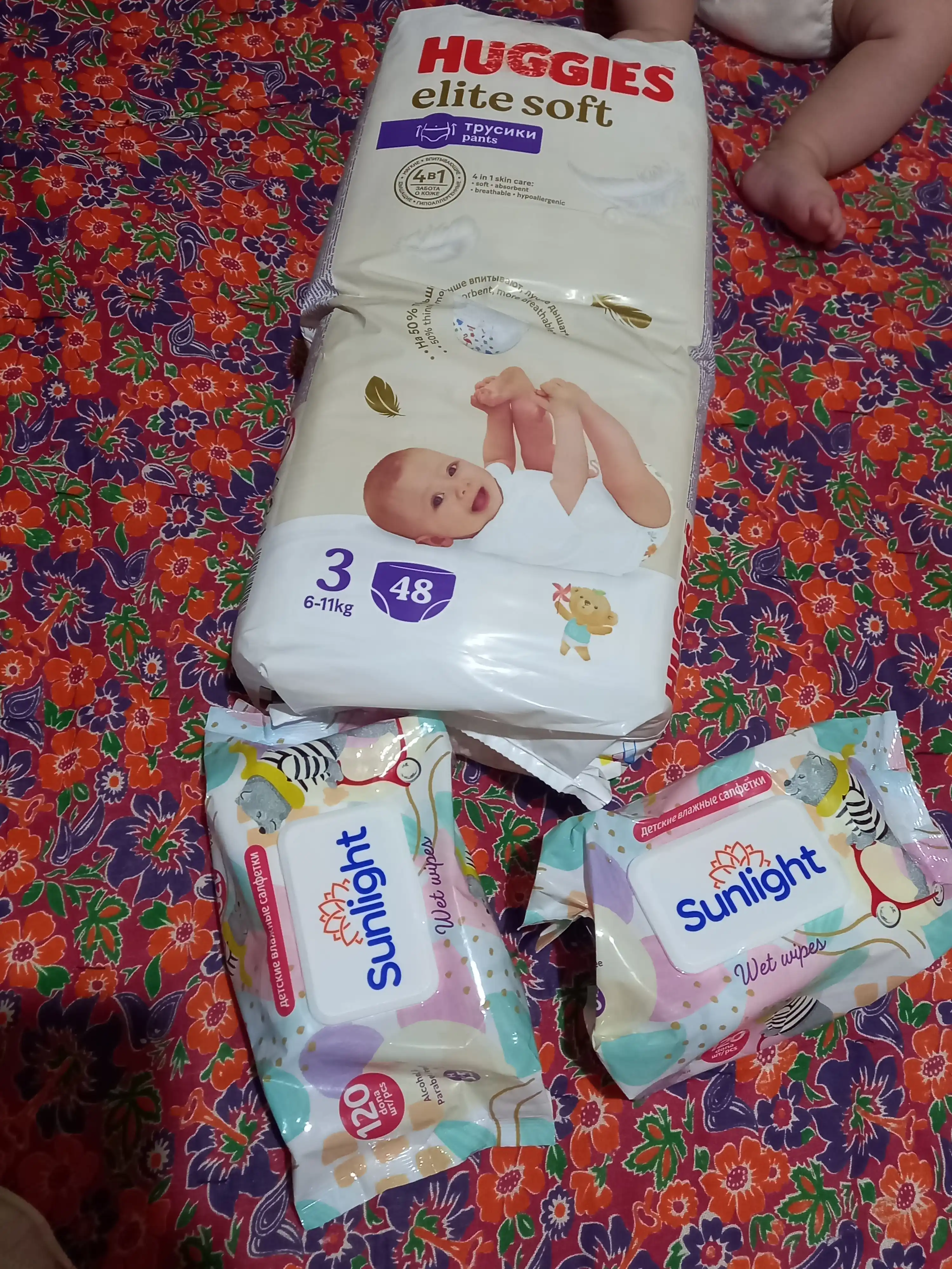 Подгузники трусики Huggies Elite Soft 6-11 кг, 3 размер, 48 шт