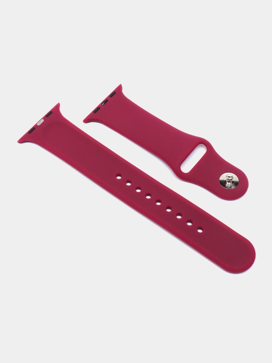 Ремешок силиконовый для Apple Watch  4, 5, 6, 7, 8, SE и Ultra, 40, 42, 44, 45, 49 мм - 