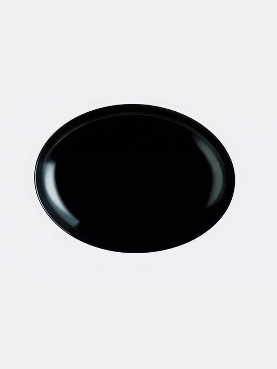 Oval idish, qora lyagan Luminarc Diwali Noir, 33 * 25 sm