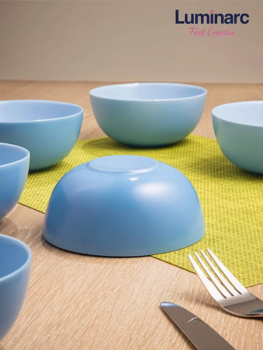 Salat idishlari Luminarc Diwali Light Blue, 12 sm, to'plamda 6 dona