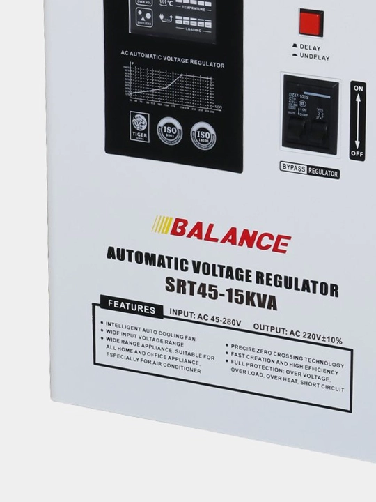 Kuchlanish stabilizatori Balance 15 kVA, releli, 45-280V