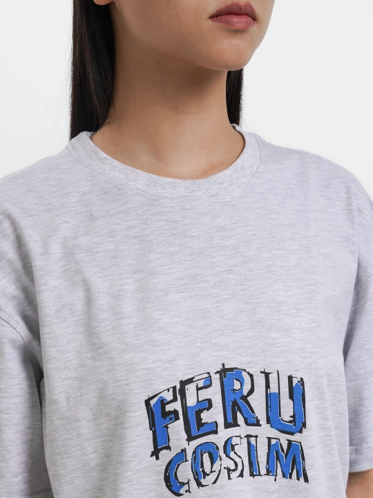 Futbolka unisex oversize FERUCOSIM, ayollar va erkaklar uchun