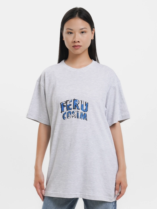 Futbolka unisex oversize FERUCOSIM, ayollar va erkaklar uchun