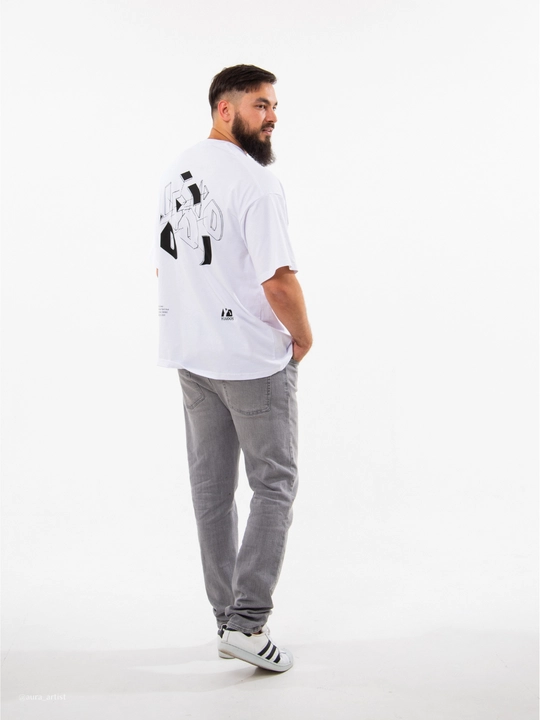Oversize futbolka ayollar va erkaklar uchun / paxta / print YUUDOS