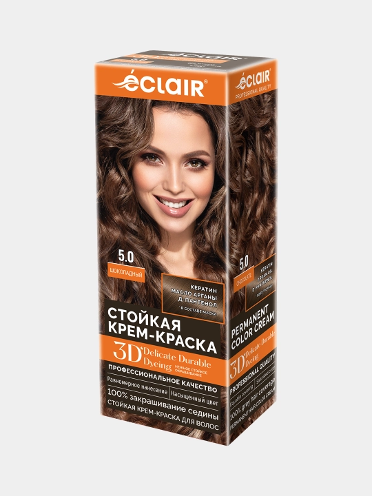 3D soch uchun krem-bo'yogi "Шоколадный" 5.00 - 
