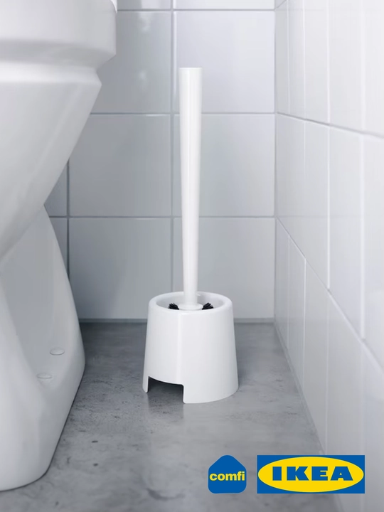 IKEA unitaz uchun cho'tka, ushlagich BOLMEN, hojatxona va hammomga