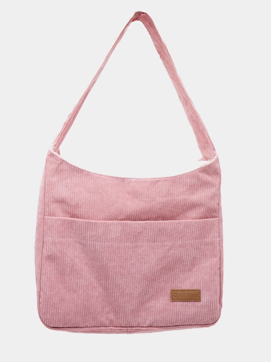 Ayollar shopper sumkasi, baxmaldan, yelkaga taqiladigan, 4 xil rangda: qora, jigar rang, oq, pushti