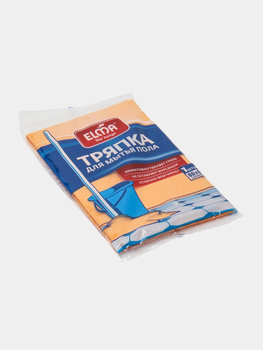 Тряпка для мытья пола ELMA 80×60 см, впитывающая, без ворса