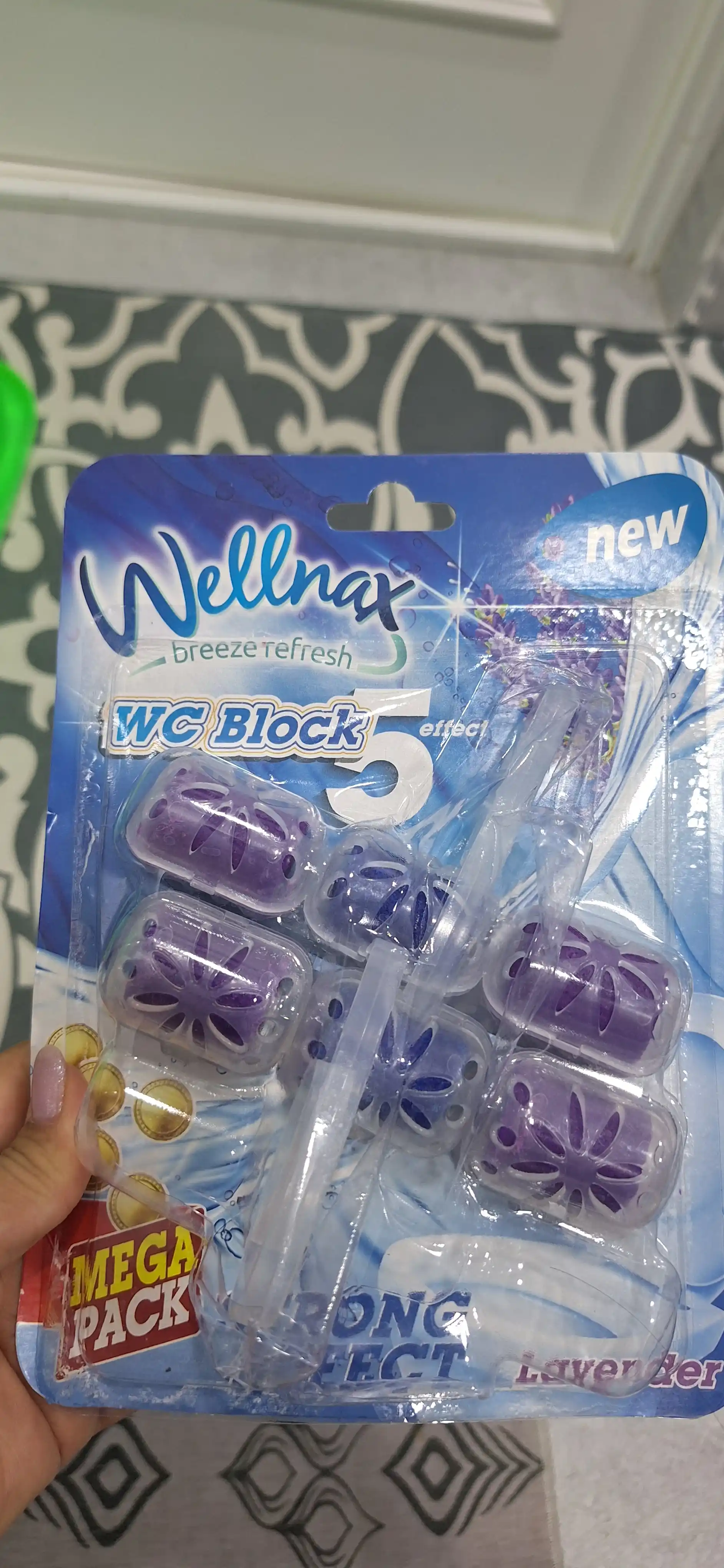 Блоки для туалета Wellnax Лаванда, 3 * 57 г