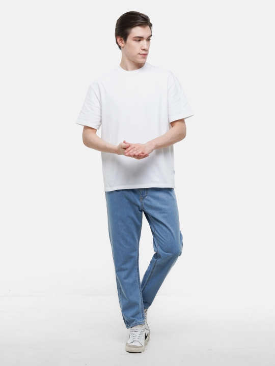 Erkaklar boyfriend jinsisi CJ Pleated Tapered Fit Jeans