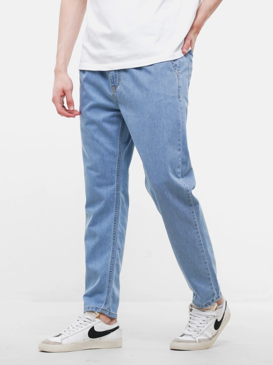 Erkaklar boyfriend jinsisi CJ Pleated Tapered Fit Jeans