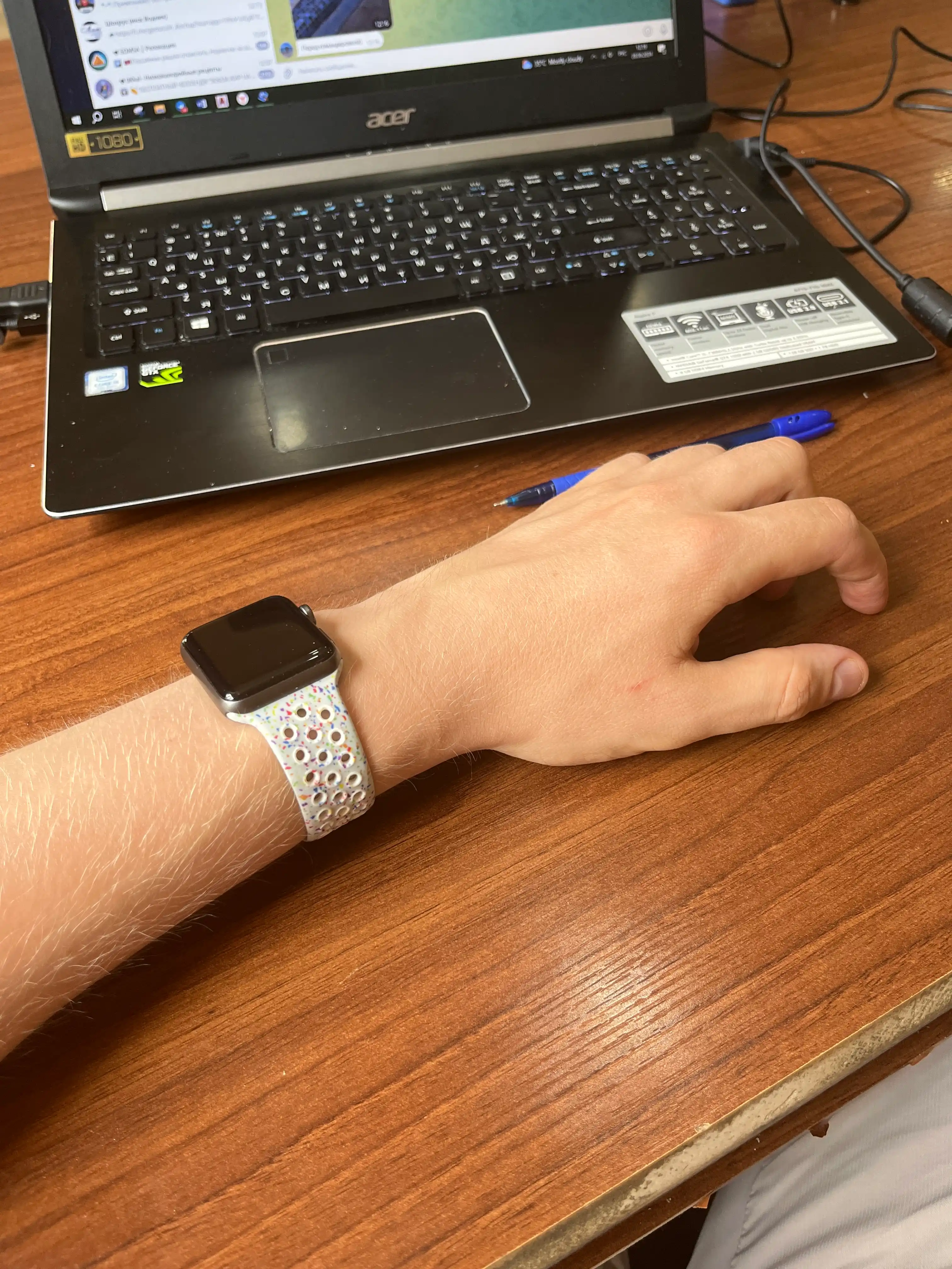 Ремешок для Apple watch с принтом 3/4/5/6/7/8/9/Ultra 42/44/45/49 мм