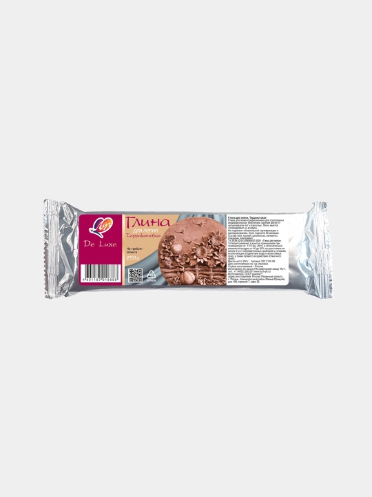 Глина для лепки Луч De Luxe терракотовая, 250 г