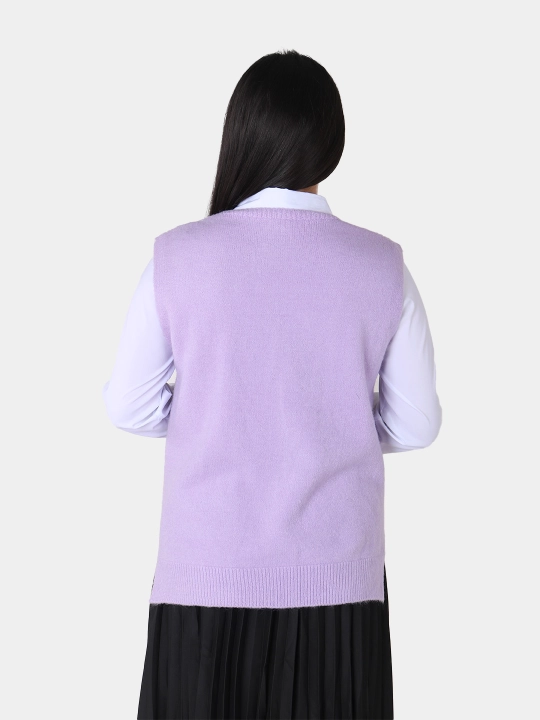 Ayollar kamzuli, angora, V-shakl yoqali