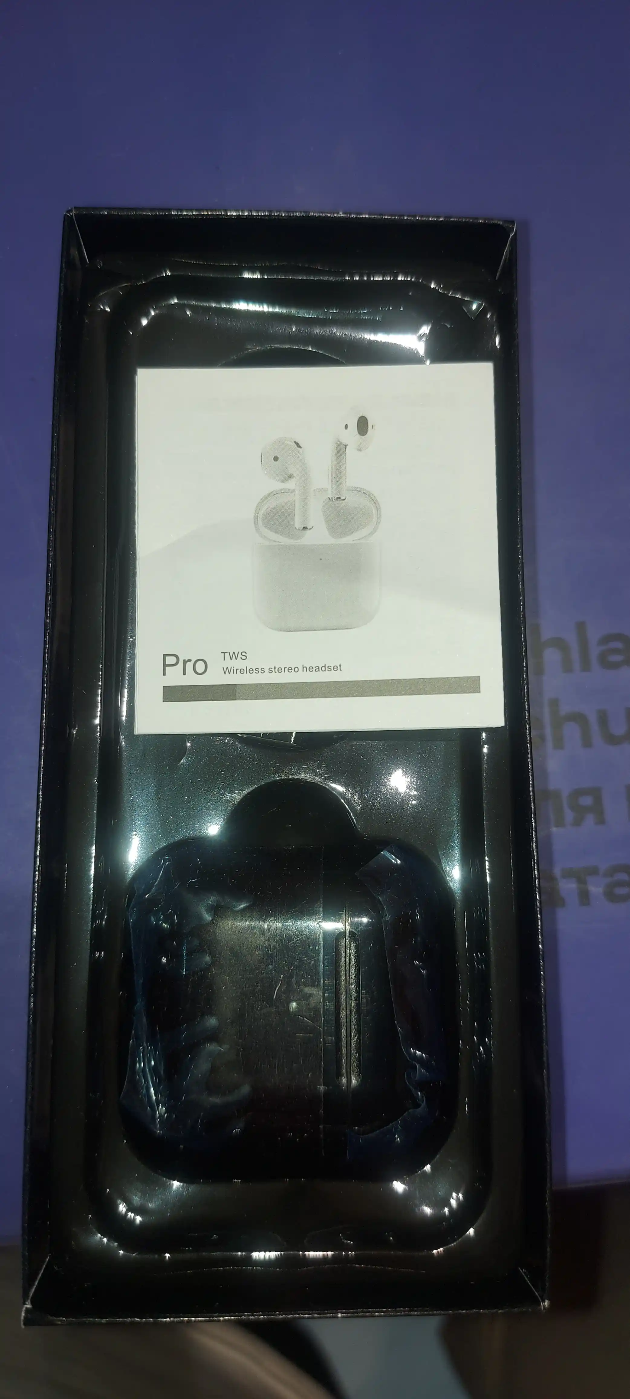 Simsiz quloqchinlar Pro 5, keys va mikrofonli, Android, IOS uchun