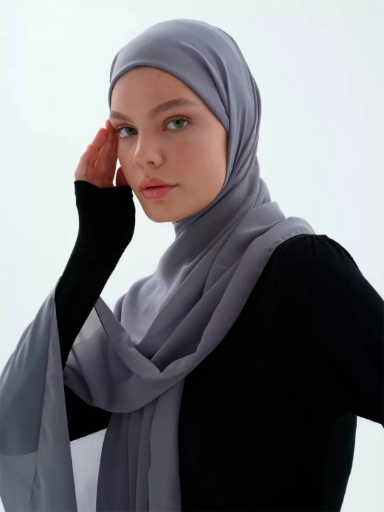 Ayollar sharfi va ro'moli, shifonli, hijob, haj va umra uchun mos