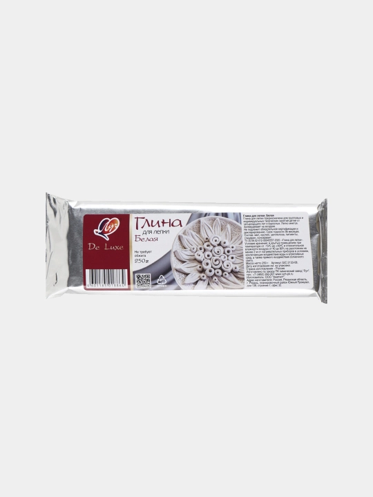 Глина для лепки Луч белая, 250 г