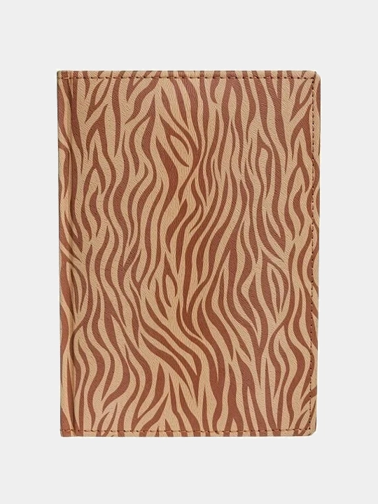 Ежедневник Hatber ZEBRA, Недатированный, с цветным срезом и ляссе, бежевый, А5ф, 176 листов