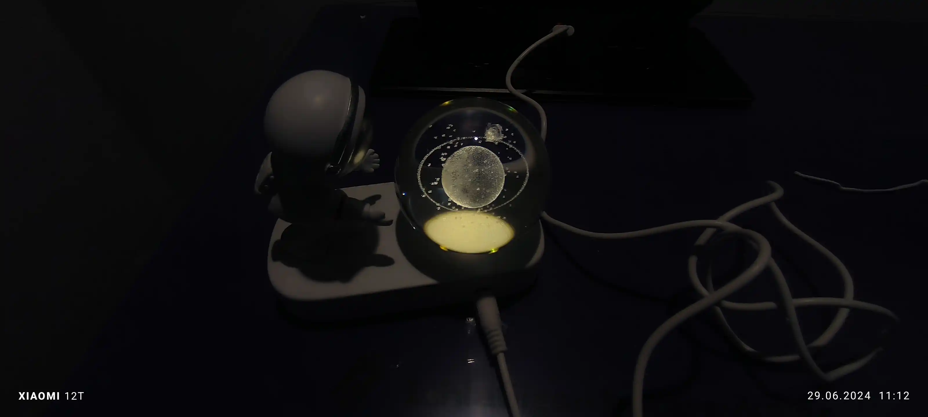Ночник Космонавт и хрустальный шар, USB