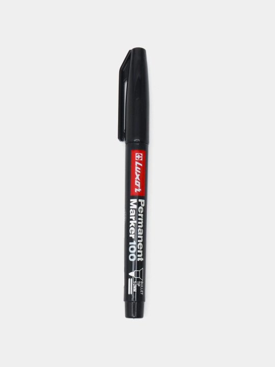 Doimiy marker 100 Luxor qora. 3411/12 quti - 