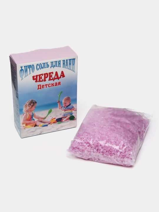 Соль морская для ванны, хвойная, с ромашкой, с чередой для детей и взрослых, 500 г