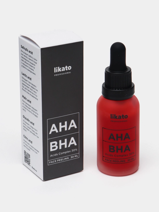 LIKATO Professional, мультикислотный пилинг для лица AHA+BHA 30%, 30 мл