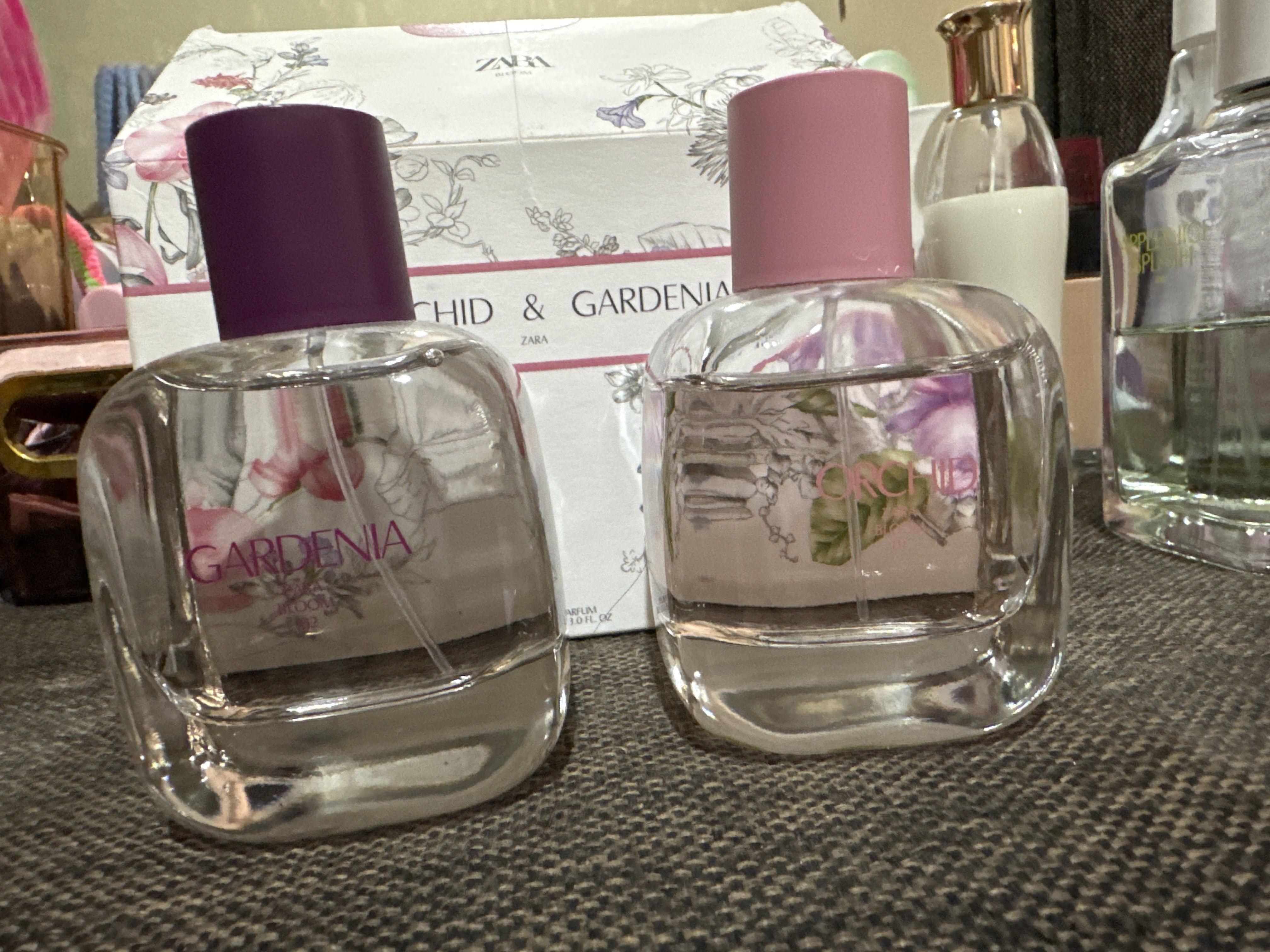 Parfyumlangan suv Zara Gardenia + Orchid, ayollar uchun 30+30, 90+90, ml