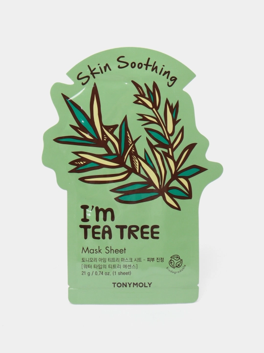 Yuz uchun niqob TonyMoly Im tea tree, tinchlantiruvchi, 21 ml