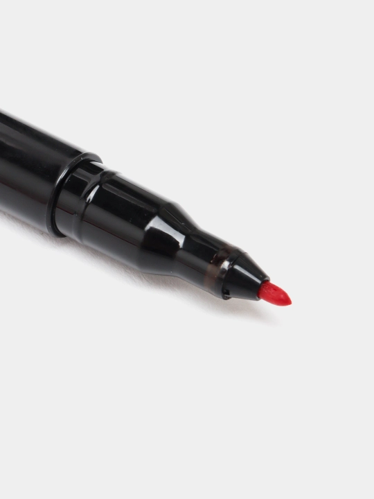 Doimiy marker Hatber Memo, yumaloq yozuv tuguni, 1 mm, Qizil, PM_072614.