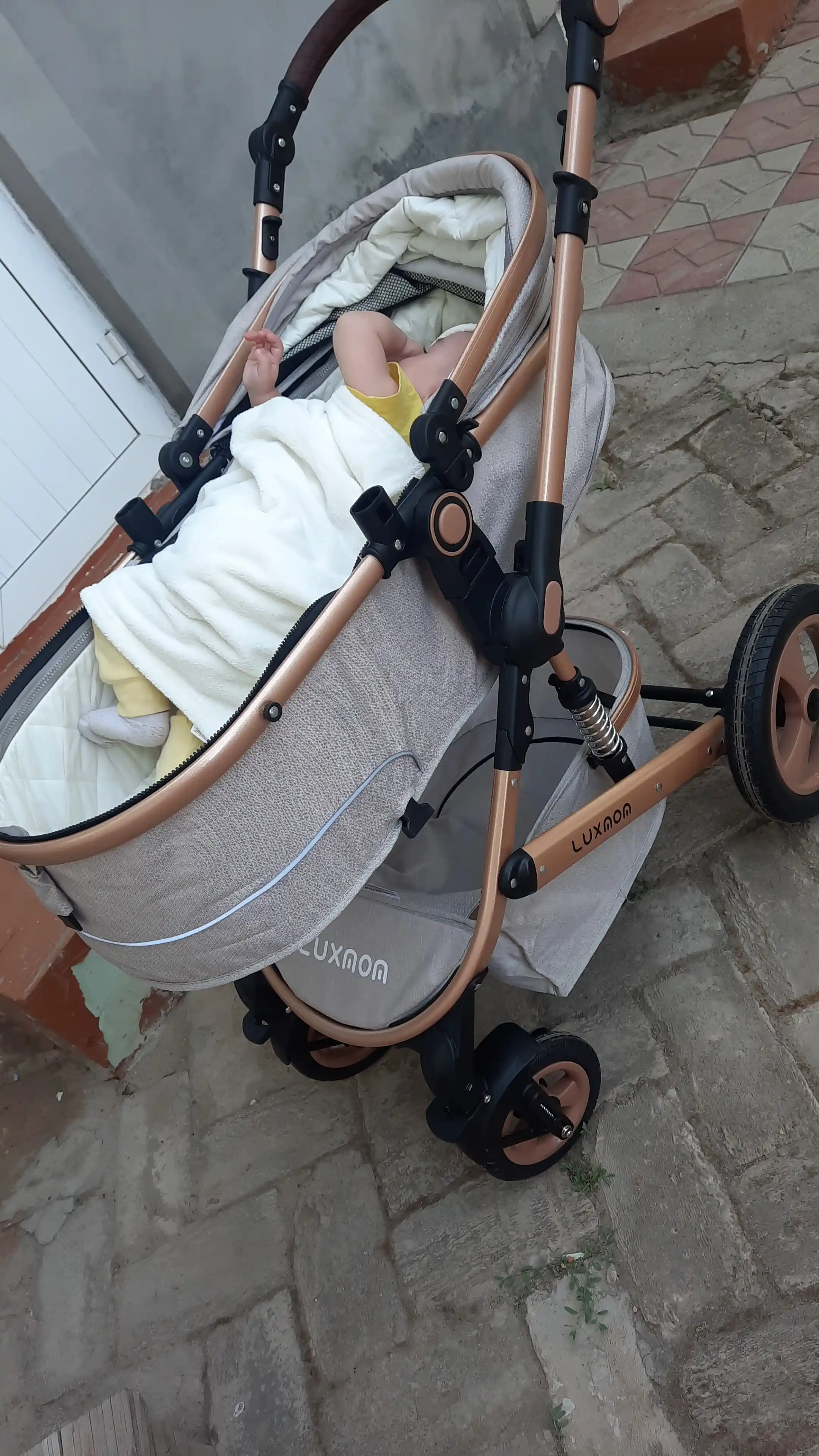 Детская коляска luxmom 518 + C 3 в 1 , трансформер
