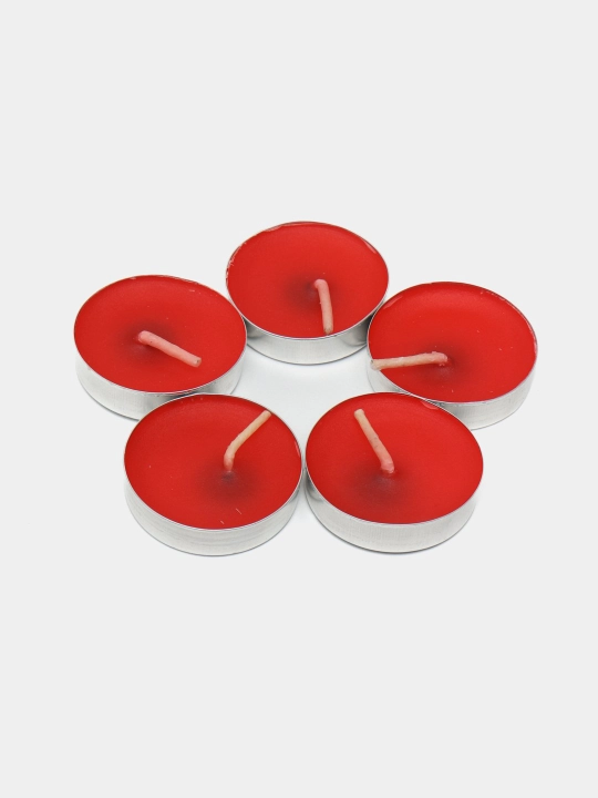 Tea Lights dekorativ aromatik choy shamlari aylana shaklida 50 dona