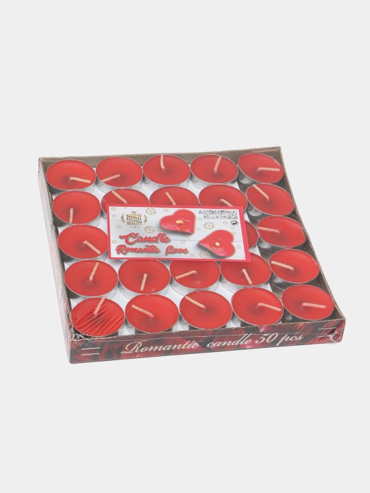 Tea Lights dekorativ aromatik choy shamlari aylana shaklida 50 dona