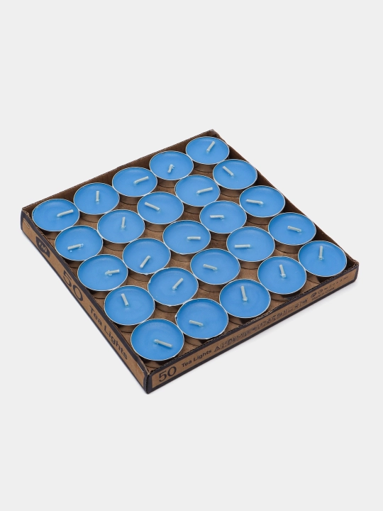 Tea Lights dekorativ aromatik choy shamlari aylana shaklida 50 dona