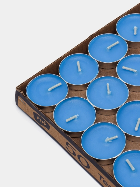 Tea Lights dekorativ aromatik choy shamlari aylana shaklida 50 dona
