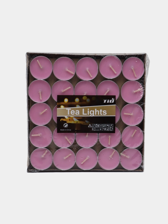 Tea Lights dekorativ aromatik choy shamlari aylana shaklida 50 dona - 