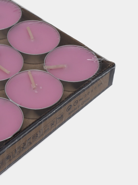Tea Lights dekorativ aromatik choy shamlari aylana shaklida 50 dona