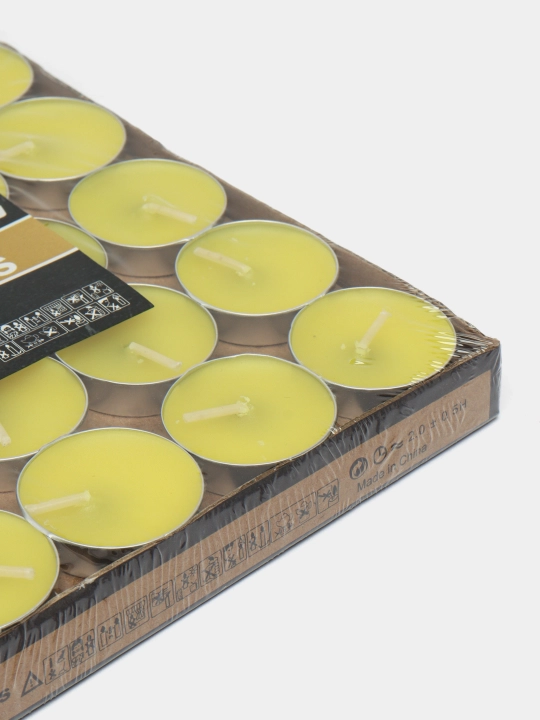 Tea Lights dekorativ aromatik choy shamlari aylana shaklida 50 dona