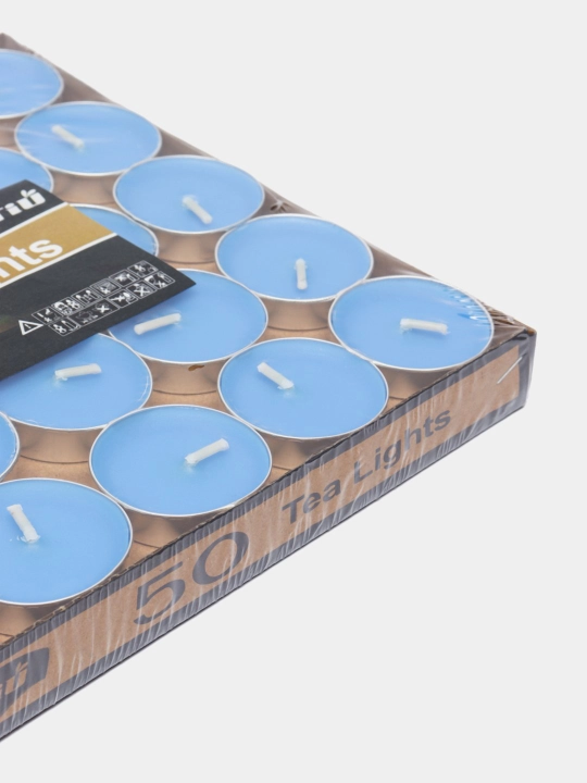Tea Lights dekorativ aromatik choy shamlari aylana shaklida 50 dona