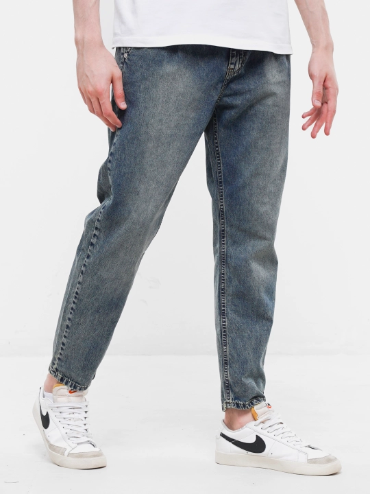 Erkaklar boyfriend jinsisi CJ Pleated Tapered Fit Jeans