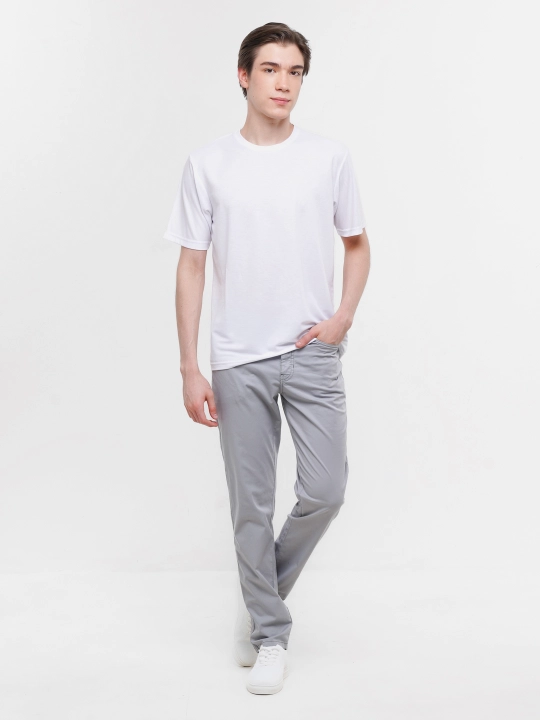 Erkaklar chino poluklassik shimi, kuz-bahor va iliq qish uchun elastanli twill shim