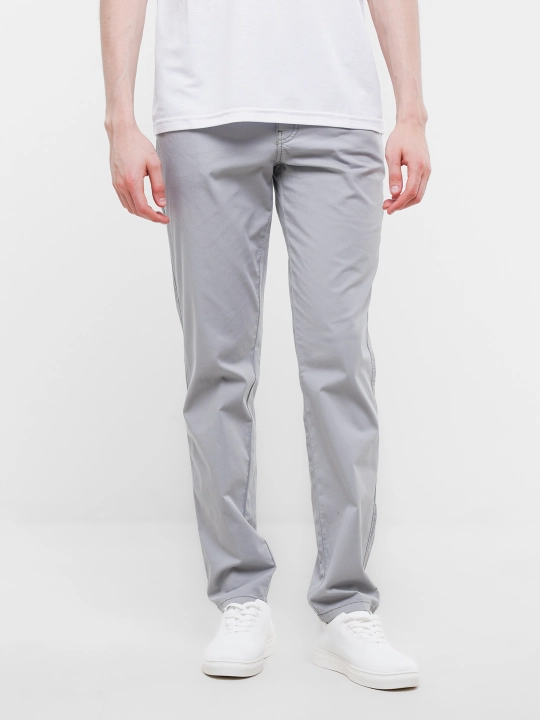 Erkaklar chino poluklassik shimi, kuz-bahor va iliq qish uchun elastanli twill shim - 