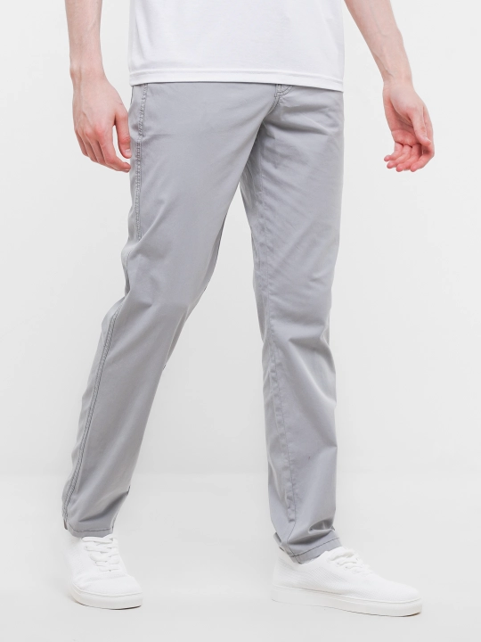 Erkaklar chino poluklassik shimi, kuz-bahor va iliq qish uchun elastanli twill shim
